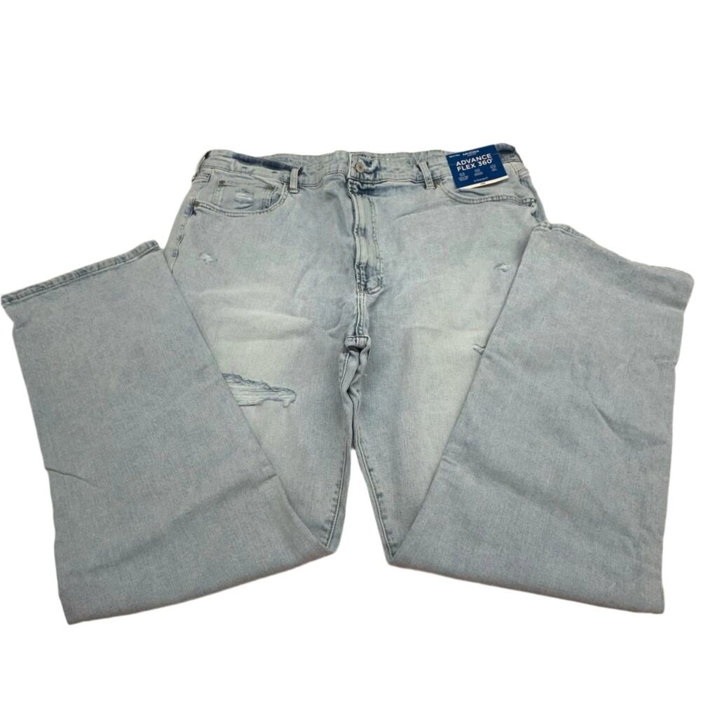 Arizona Jean Co. Mens Advance Flex 360 Grey Straight Jeans - 44x34 New